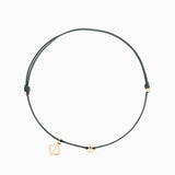 Create Your Own - Tiny Initial Bracelet - Grey