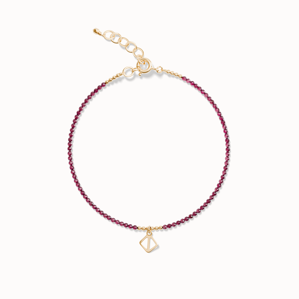 Talisman Bracelet - Red Garnet