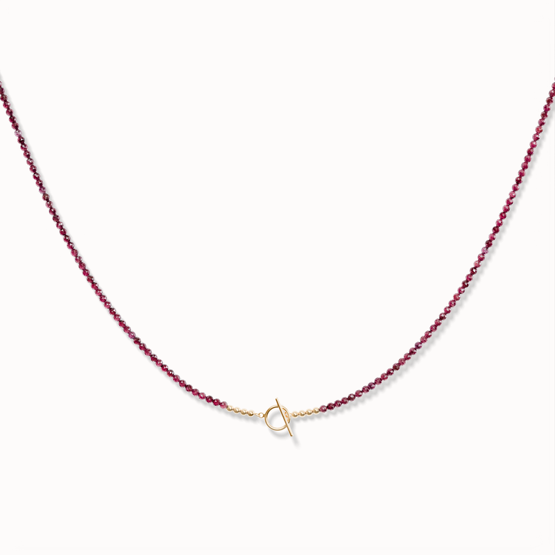 Talisman Necklace - Red Garnet