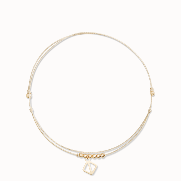 Makaro Mini-Anklet - beige