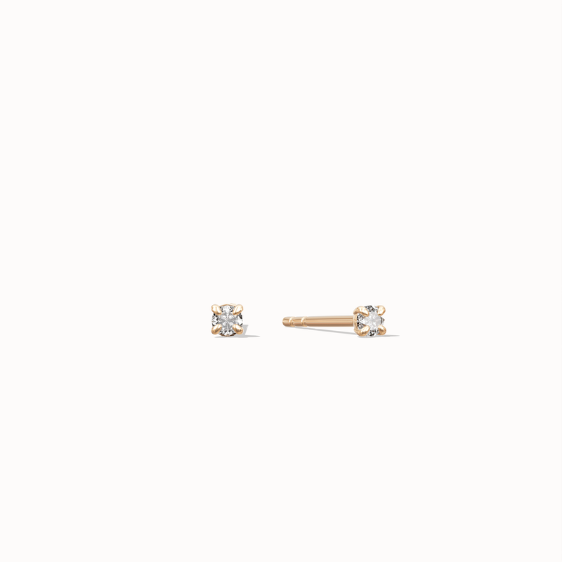 Stardust Diamond Studs - 0,02ct Salt & Pepper Diamonds