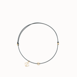 Create Your Own - Tiny Initial Bracelet - Grey