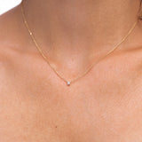 Twinkle Diamond Necklace - 0,1ct Salt & Pepper Diamond