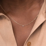 Stardust Diamond Necklace - 0,02ct Salt & Pepper Diamond