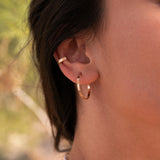 Bold Hammered Hoops